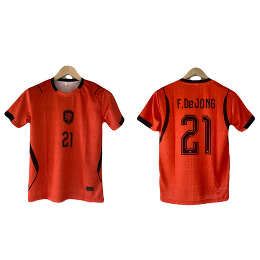 De Jong Netherlands 2026 Half Sleeve home Jersey - P1875