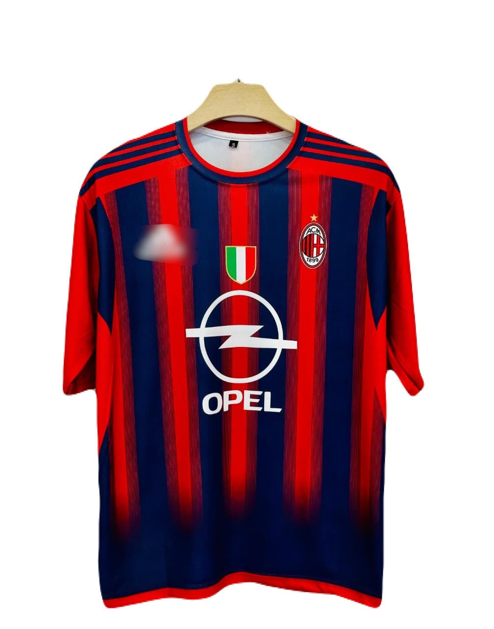 Ac Milan 2004/2005 Home kit Nesta Five sleeve round neck P80 - Ms Retro Store