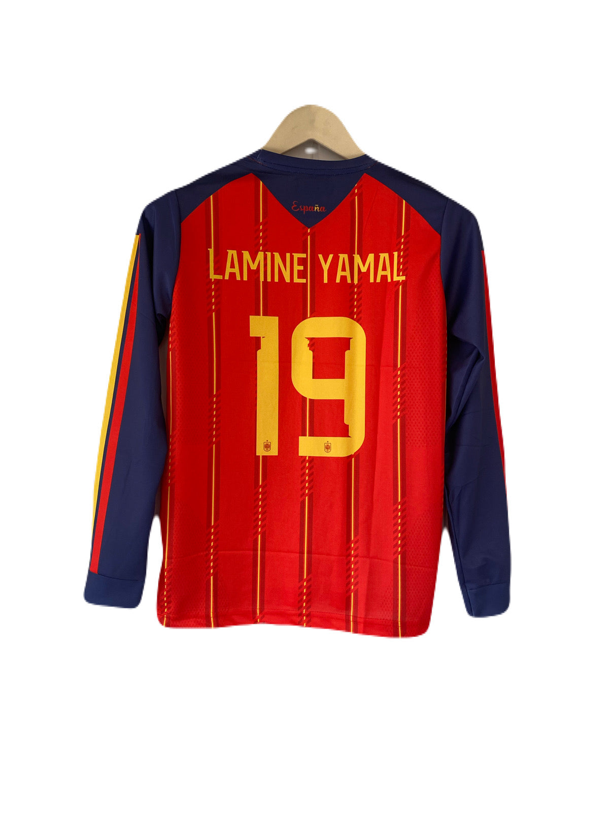 Yamal Spain home kit full sleeve embroidery -P2347