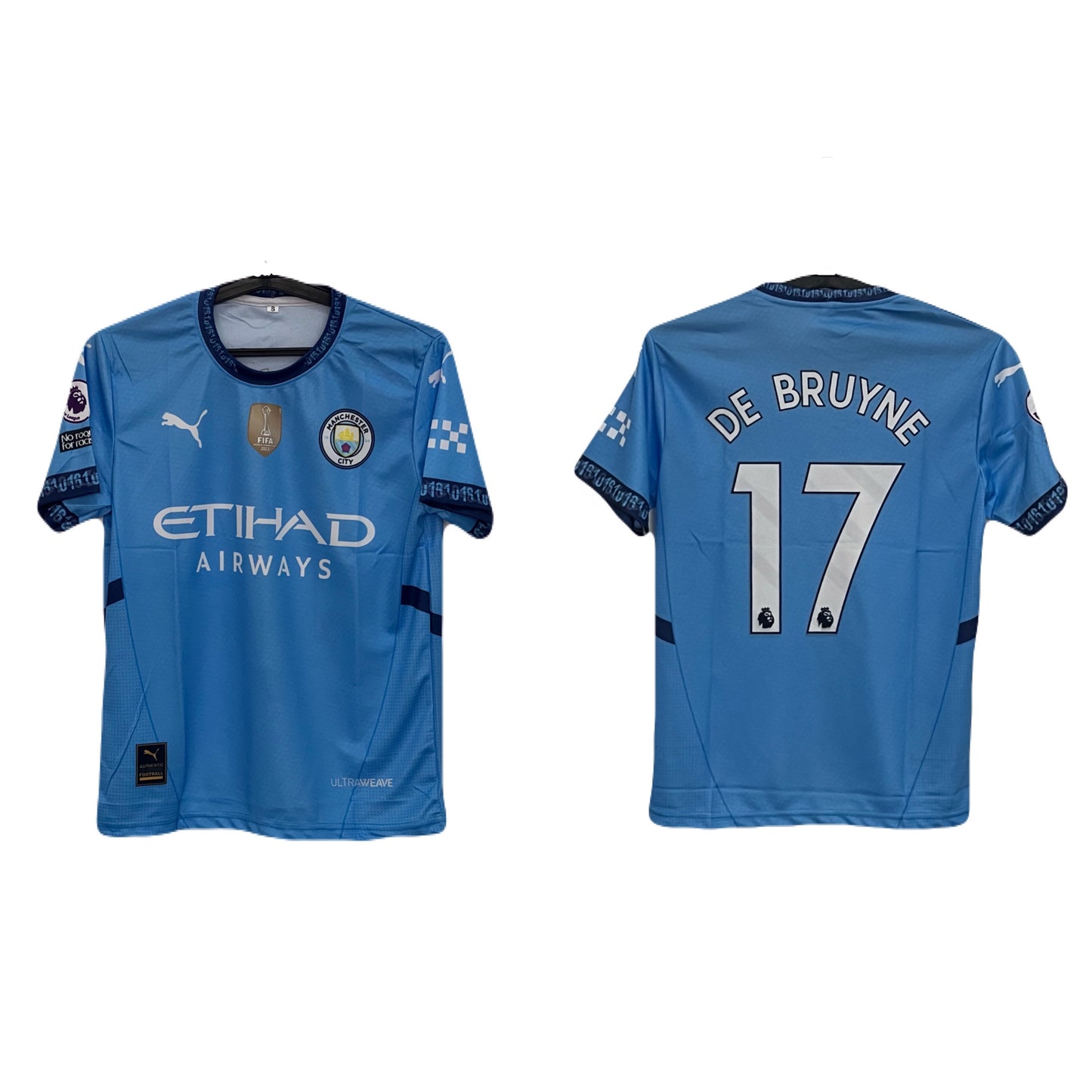 Manchester city home 2024/25 De bruyne 17 - ms retro store