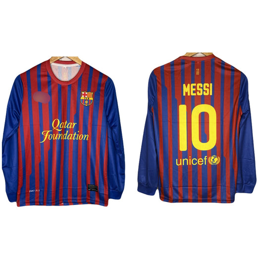 Fc Barcelona 2011-12 Home kit Mess Full Sleeve - P857 Ms Retro Store