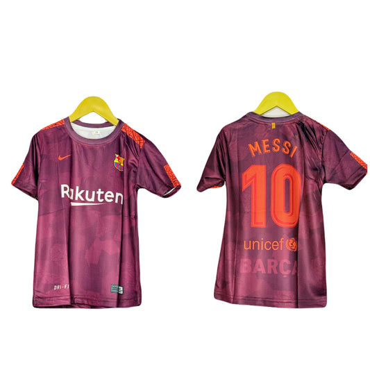 Fc Barcelona Messi 2017-18 Third Kit Kids - P1274 Ms Retro Store
