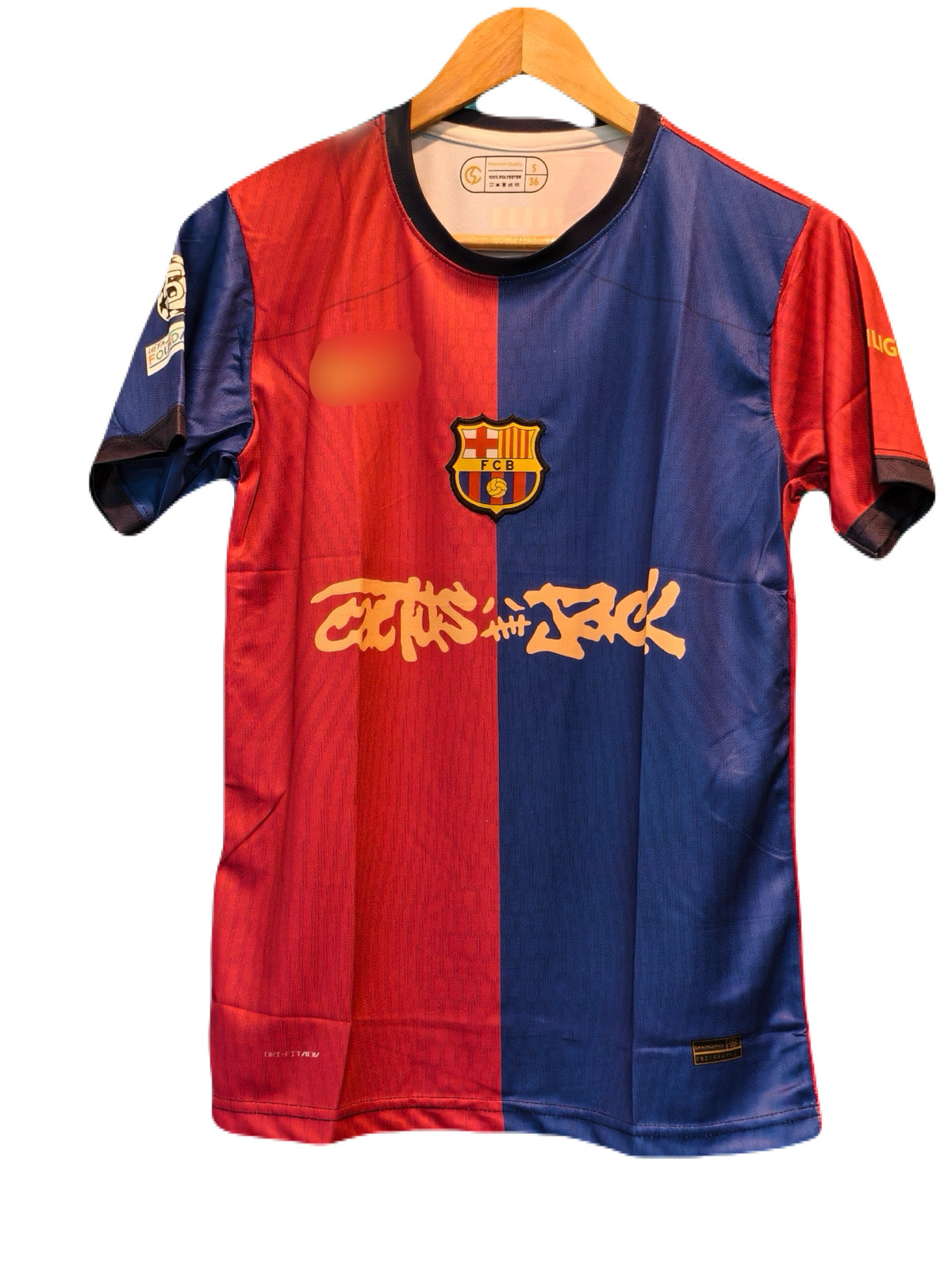 Barcelona x travis scott jersey home  - ms retro store