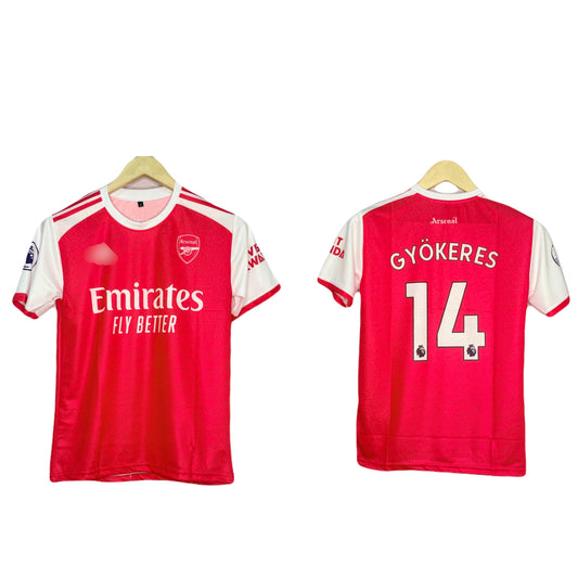 Arsenal 2025-26 Home Kit Gyokeres Half Sleeve - Ms Retro Store