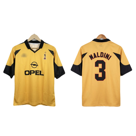 Ac milan 100th anniversary kit maldini  Five sleeve Collar sublimation -  Ms Retro Store