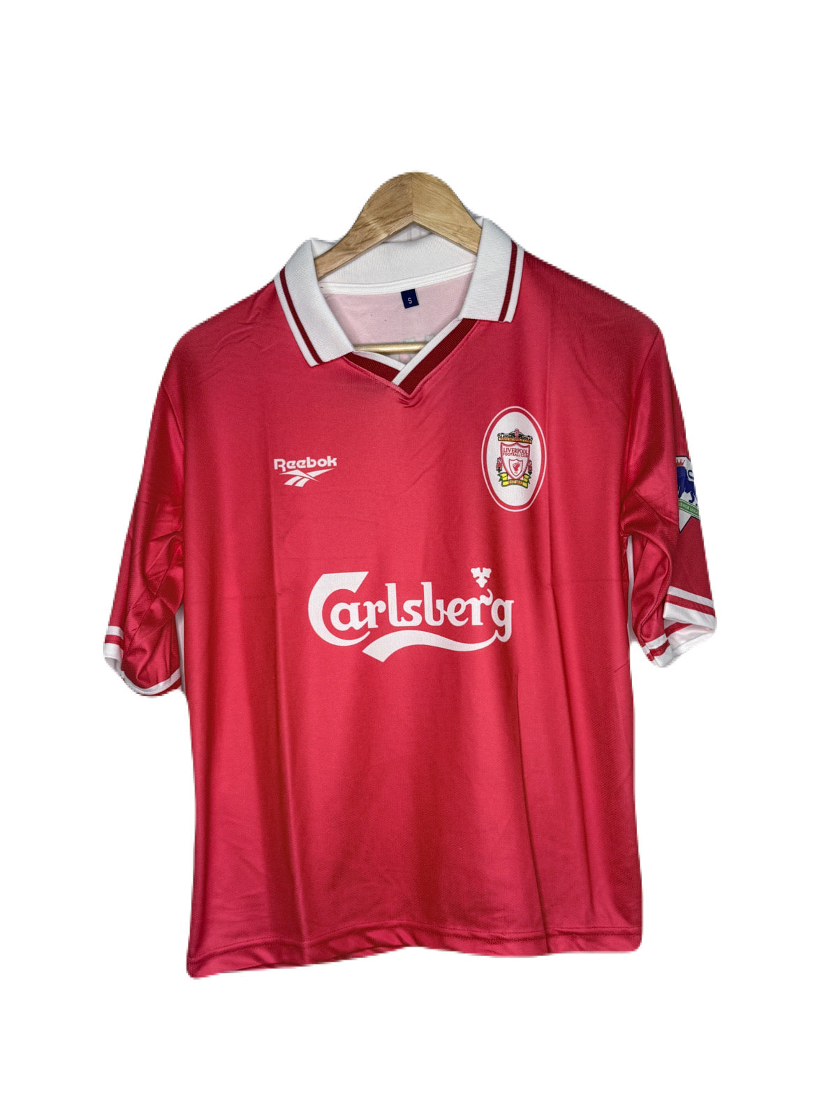 Liverpool 2000-01 Home Kit Owen Five Sleeve - P796 Ms Retro Store