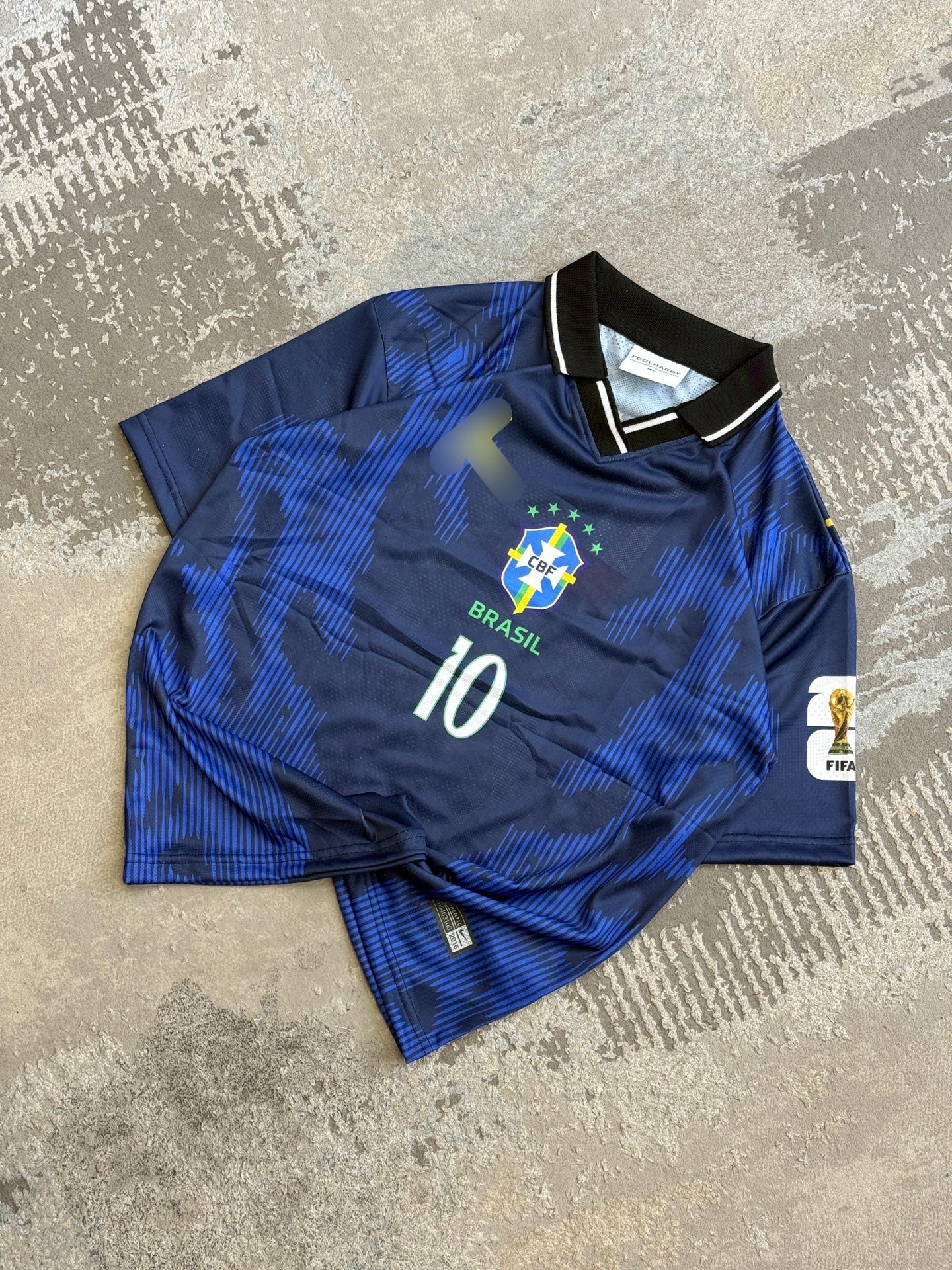 Neymar Brazil 2026 Away World Cup  Premium Quality Collar Five Sleeve Sublimation  - P1983