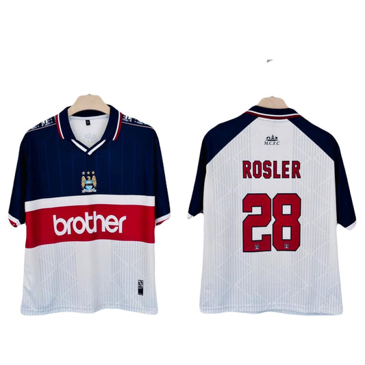 Manchester City 1997/98 Rosler away Five sleeve -  Ms Retro Store