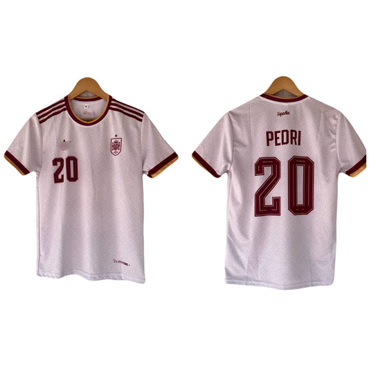 Spain 2026 World Cup Away Pedri  Half Sleeve Sublimation Jersey - Ms Retro Store