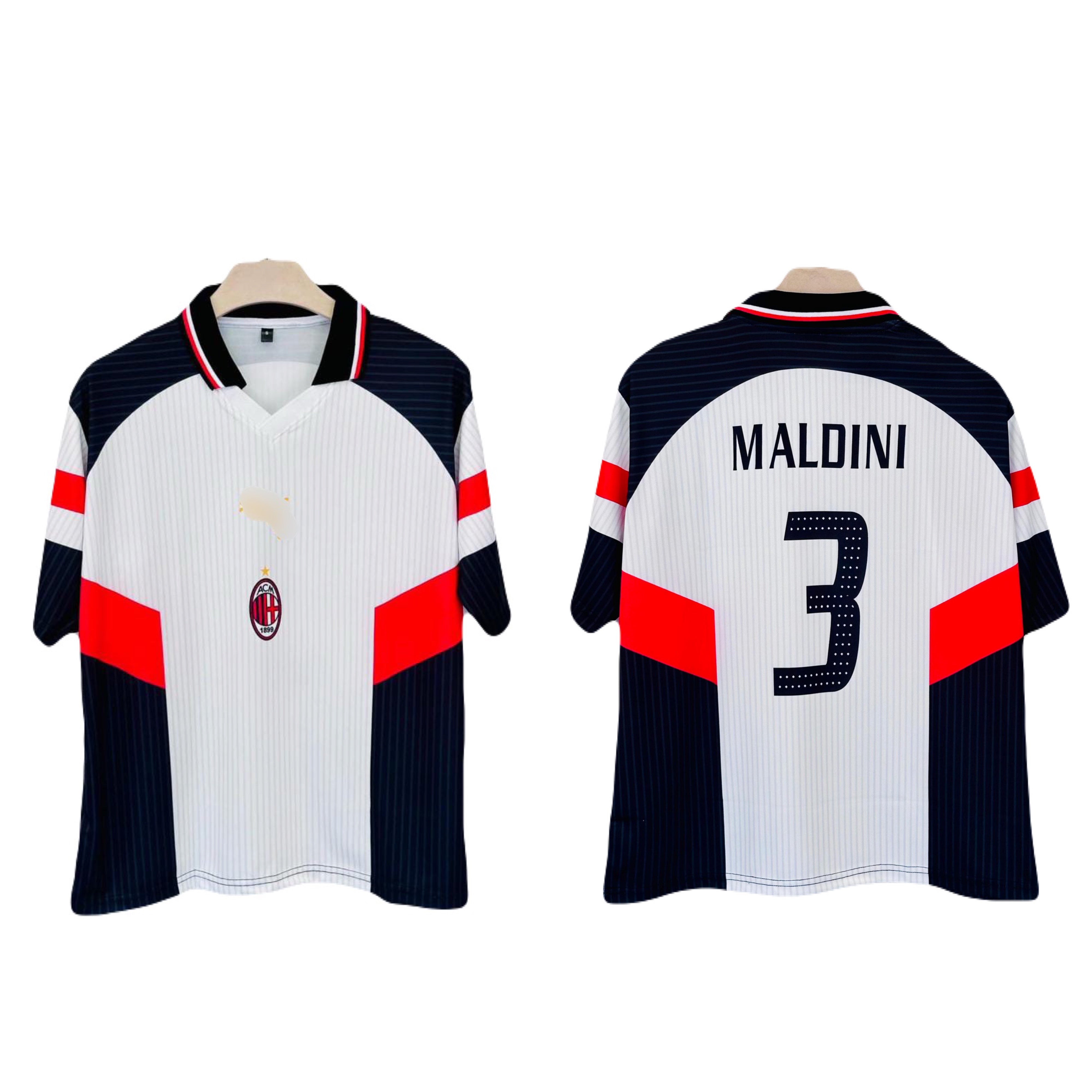 Ac milan maldini 1997-98 away kit Five sleeve sublimation - P1429 Ms R ...