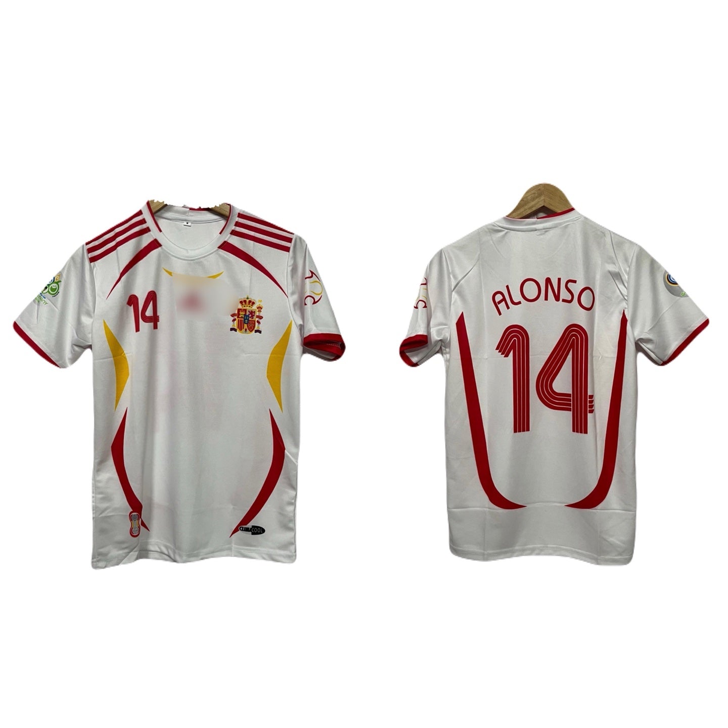 Spain 2006 away jersey xabi alonso P546 - ms retro store
