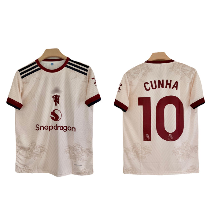 Cunha Manchester United 2026-27Third Jersey Half Sleeve Embroidery-  P2802