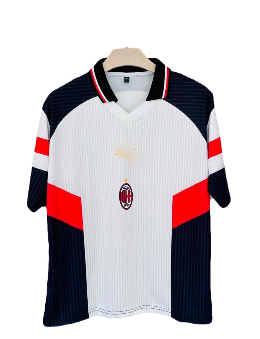 Ac milan maldini 1997-98 away kit Five sleeve sublimation - P1429  Ms Retro Store
