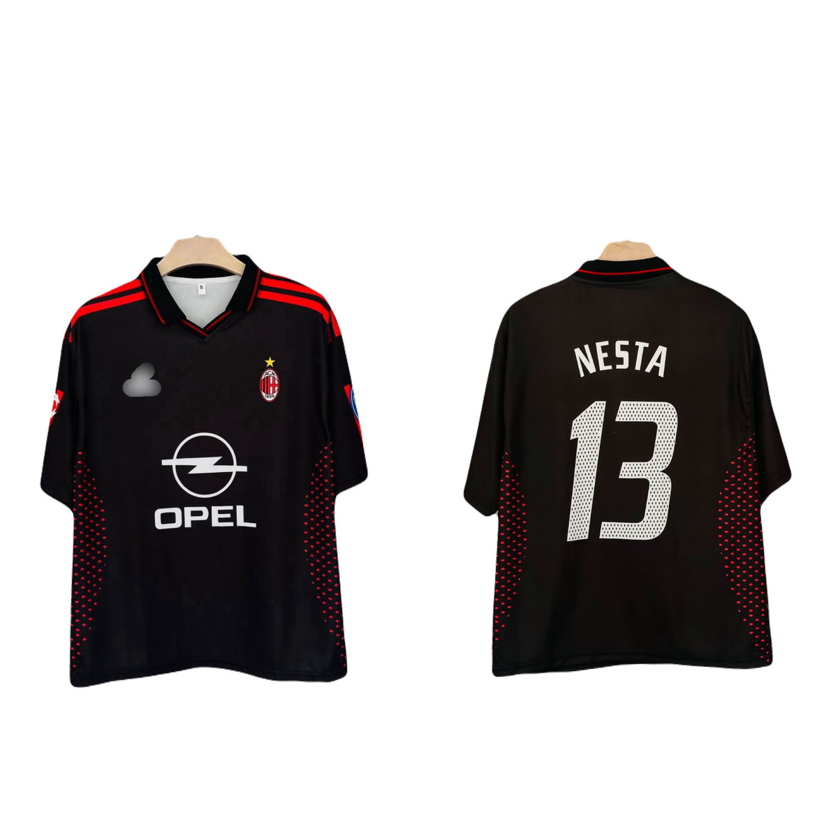 Nesta Ac Milan Five sleeve Collar Sublimation jersey - P2791