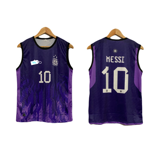 Messi argentina sleevless bibs - ms retro store