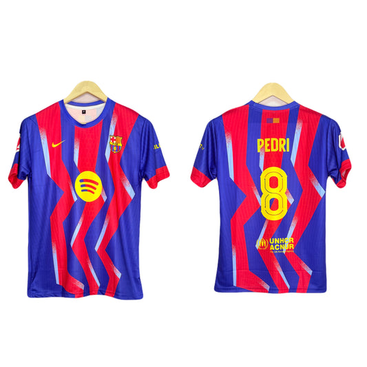 Fc Barcelona 2025-26 Fourth Kit Pedri Half Sleeve - Ms Retro Store