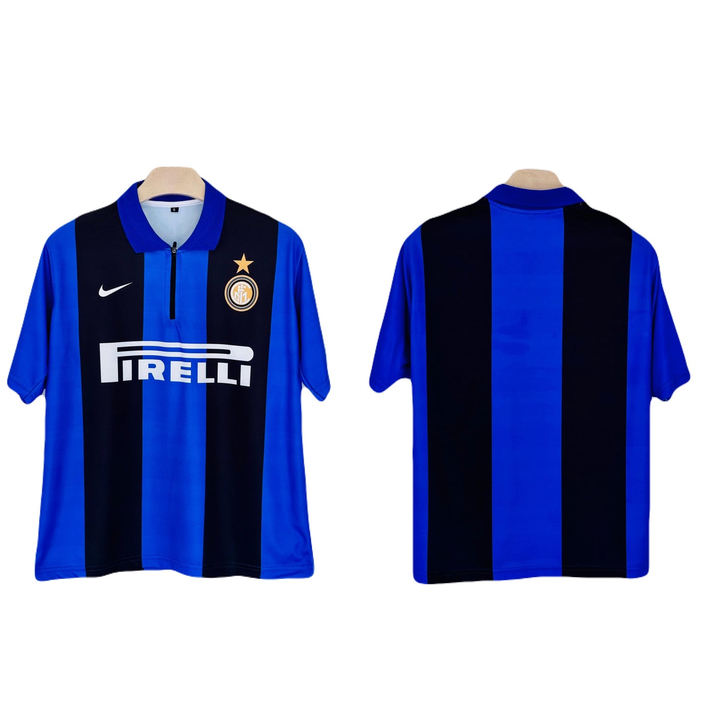 Inter Milan Home Kit Plain Five Sleeve - Ms Retro Store