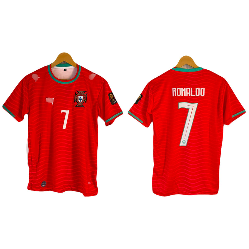 Ronaldo Portugal 2026 World Cup Home Kit  Half Sleeve Embroidery - P2377
