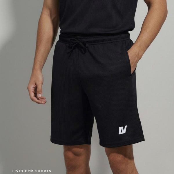 Gym wear shorts Liveo 2 side zip pocket -Ms Retro Store