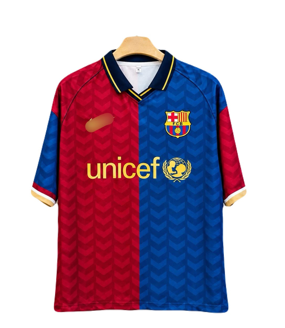 Puyol Barcelona Five sleeve Collar jersey Sublimtion- P2694