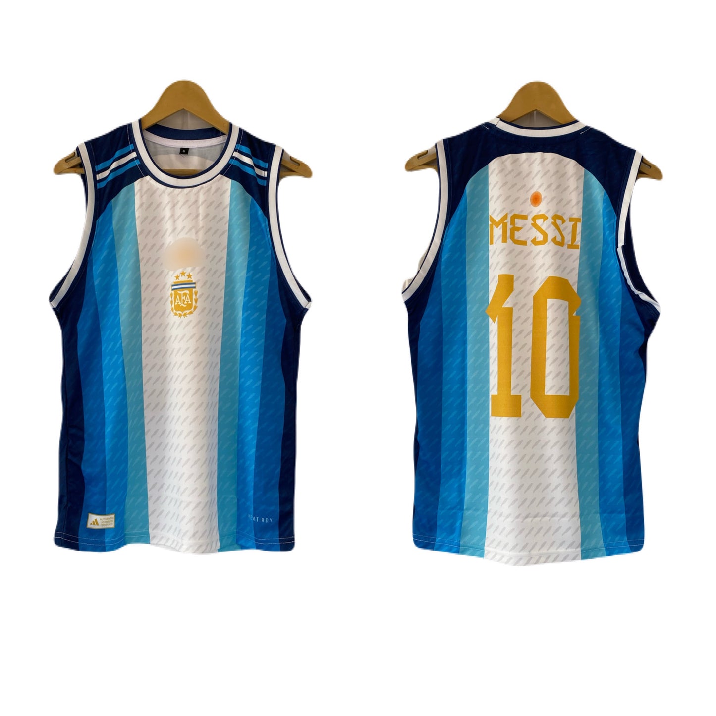messi Argentina home  sleevless bibs sublimation -P2352