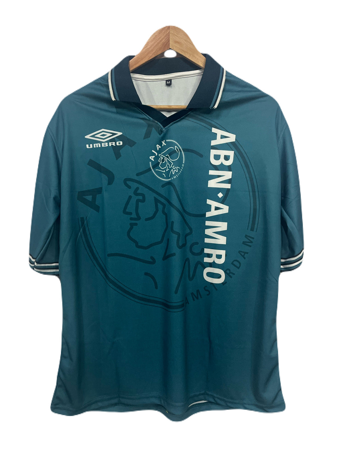 Ajax 1995-96 Away kit Kluivert Fivesleeve - P389 - Ms Retro Store
