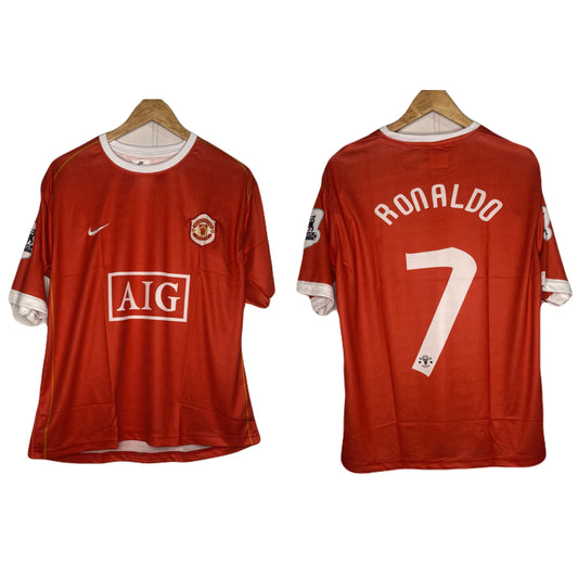 Manchester United 2006-07 Home Kit Ronaldo five  Sleeve P1119 - Ms Retro Store
