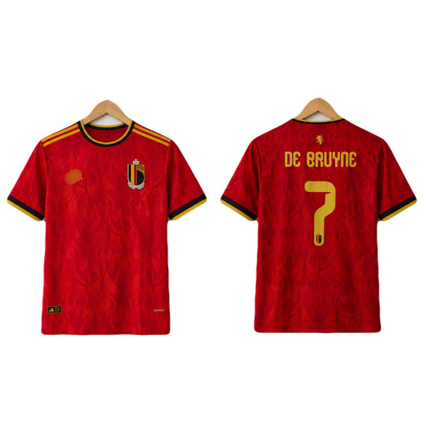 De bruyne belgium 2026 World Cup away Half Sleeve Jersey -