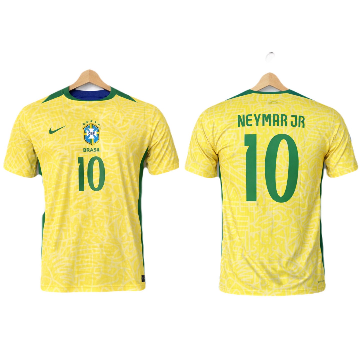 Brazil 2024 Home Jersey Neymar Half sleeve  - Ms retro store