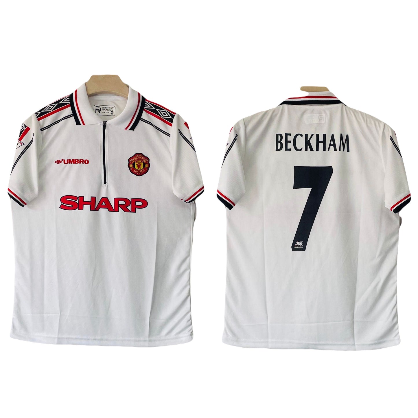 Manchester United 1998-99 Zip Type Away Kit Beckham Half Sleeve -  Ms Retro Store