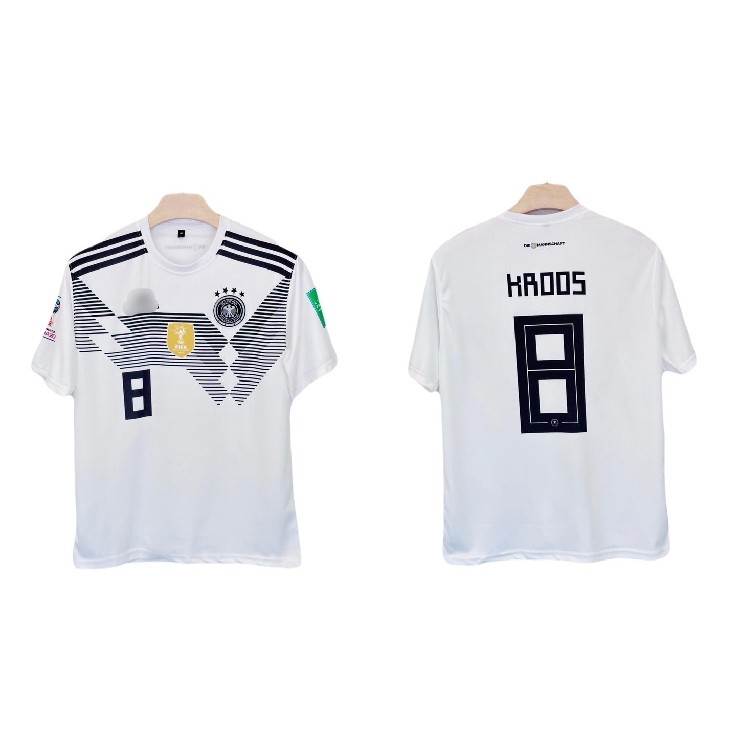 Germany 2018 World Cup Home kit Kroos  Half Sleeve Embroidery - P1532 Ms Retro Store