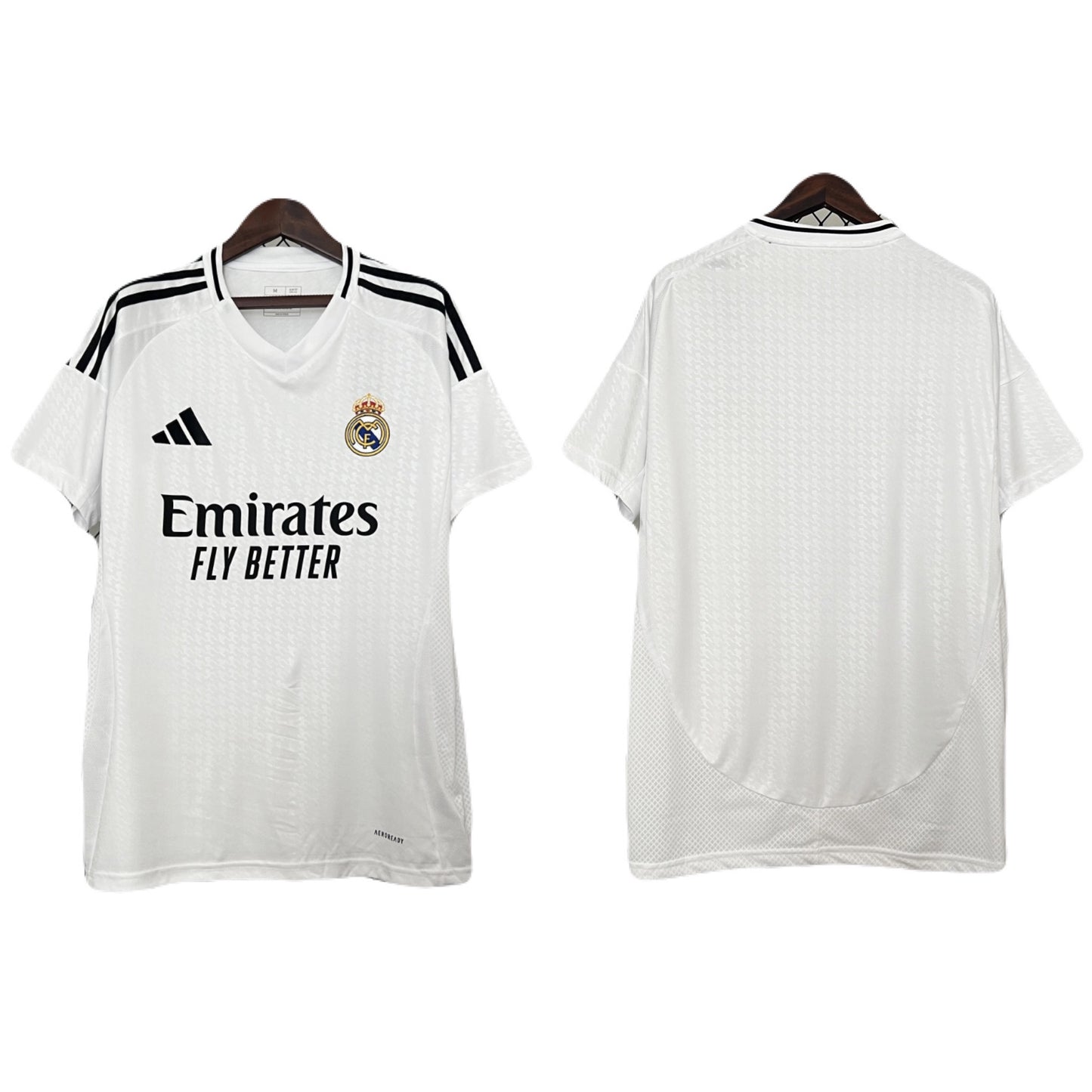 REALMADRID 2024-25 HOME JERSEY MASTER QUALITY PLANE PACK HALF SLEEVE