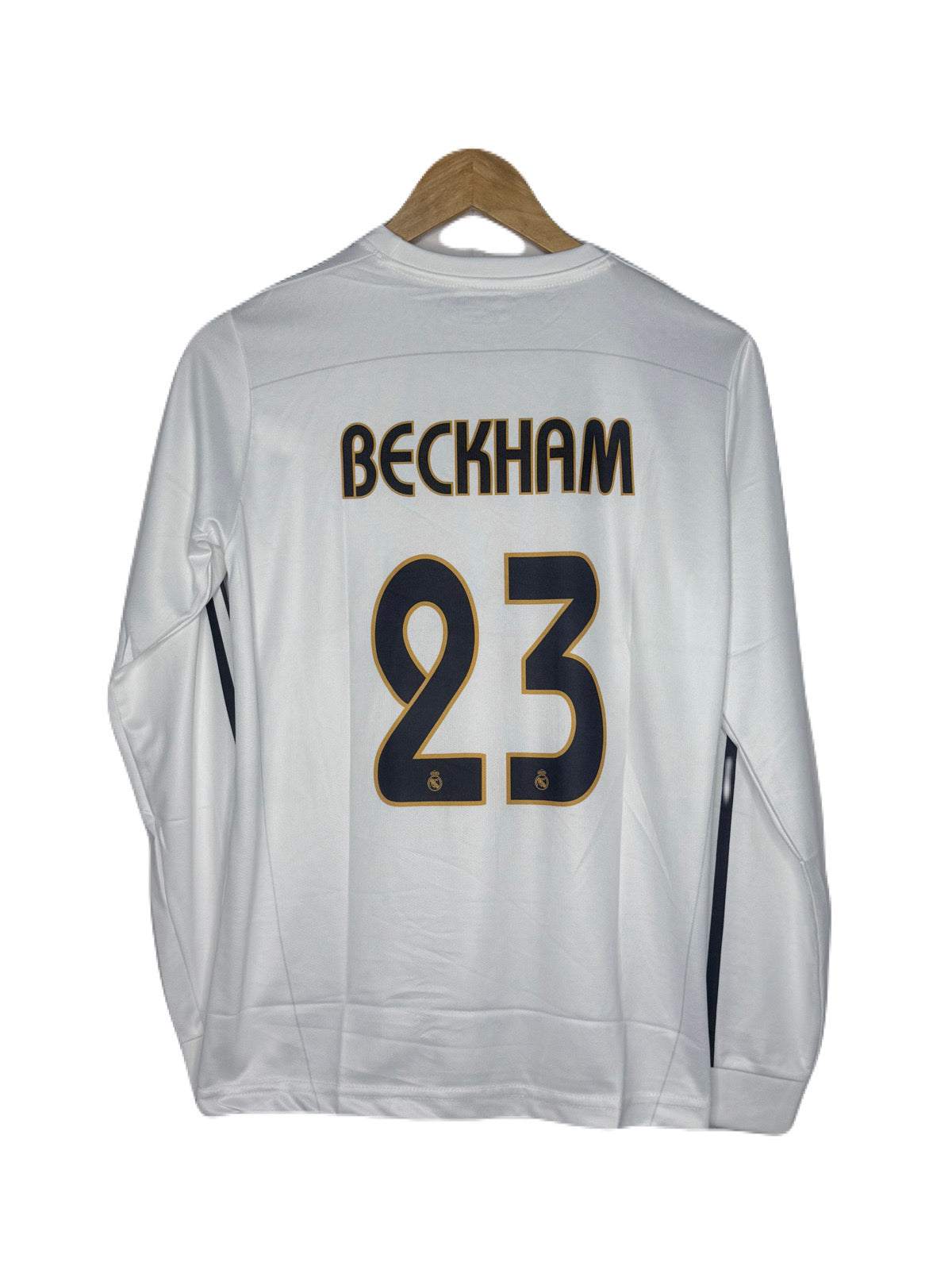 Real Madrid Beckham 23 長袖シャツ 2003-04 Real Madrid Home L/S Shirt Beckham #23 - 6/10 - (S)