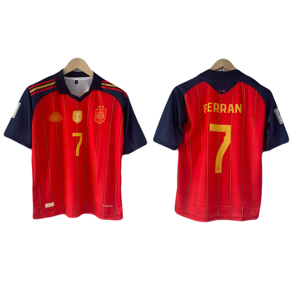 Ferran Spain 2star Five sleeve collar sublimation jersey - P2366