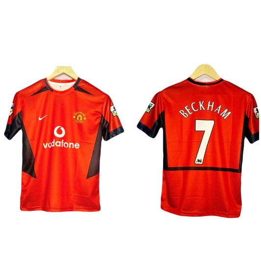 Best retro united beckham 7 home jersey Half sleeve  - ms retro store