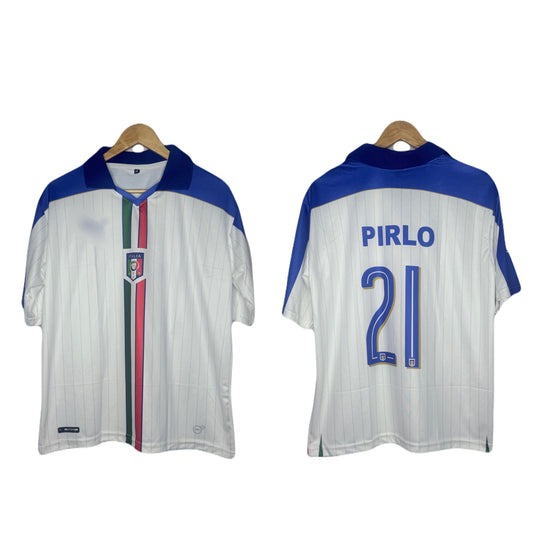 Italy 2016-17 Away Kit Pirlo Five Sleeve - Ms Retro Store