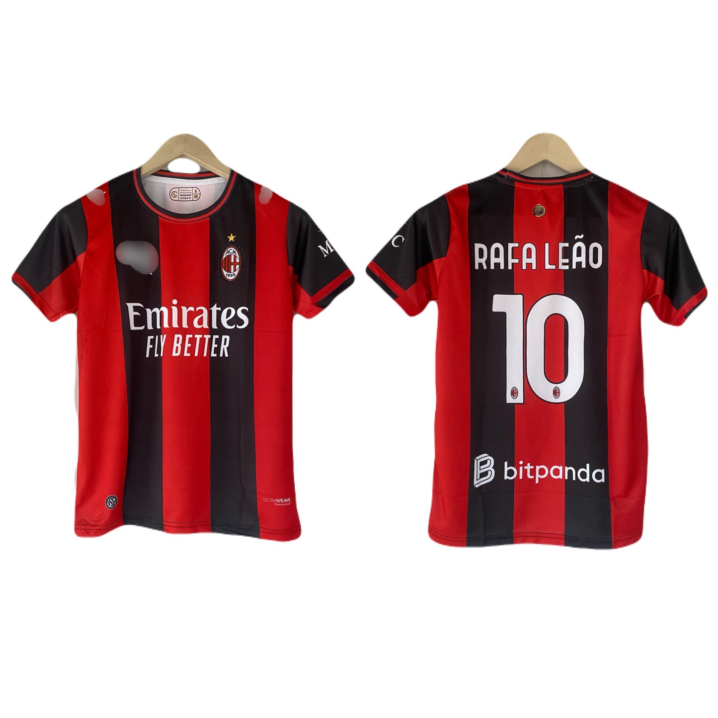 Rafaleao Ac Milan new season home kit Half sleeve embroidery jersey - P2144