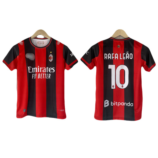 Rafaleao Ac Milan new season home kit Half sleeve embroidery jersey - P2144
