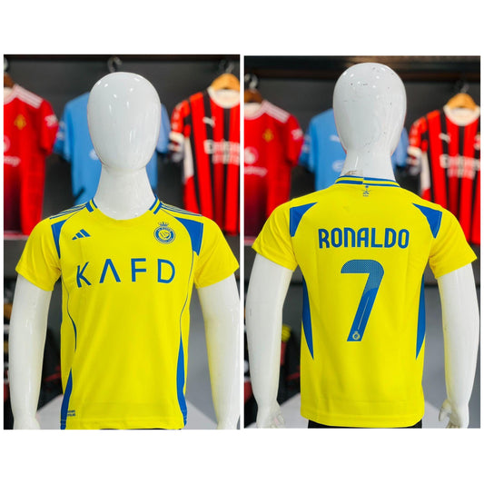 Kids sports jersey ronaldo alnasser  jersey half sleeve