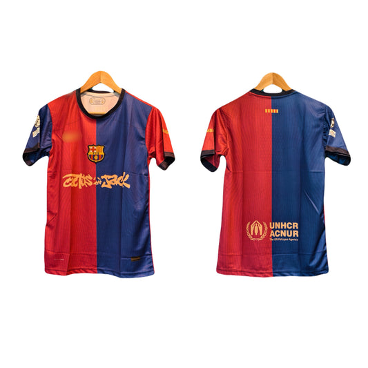 Barcelona x travis scott jersey home  - ms retro store