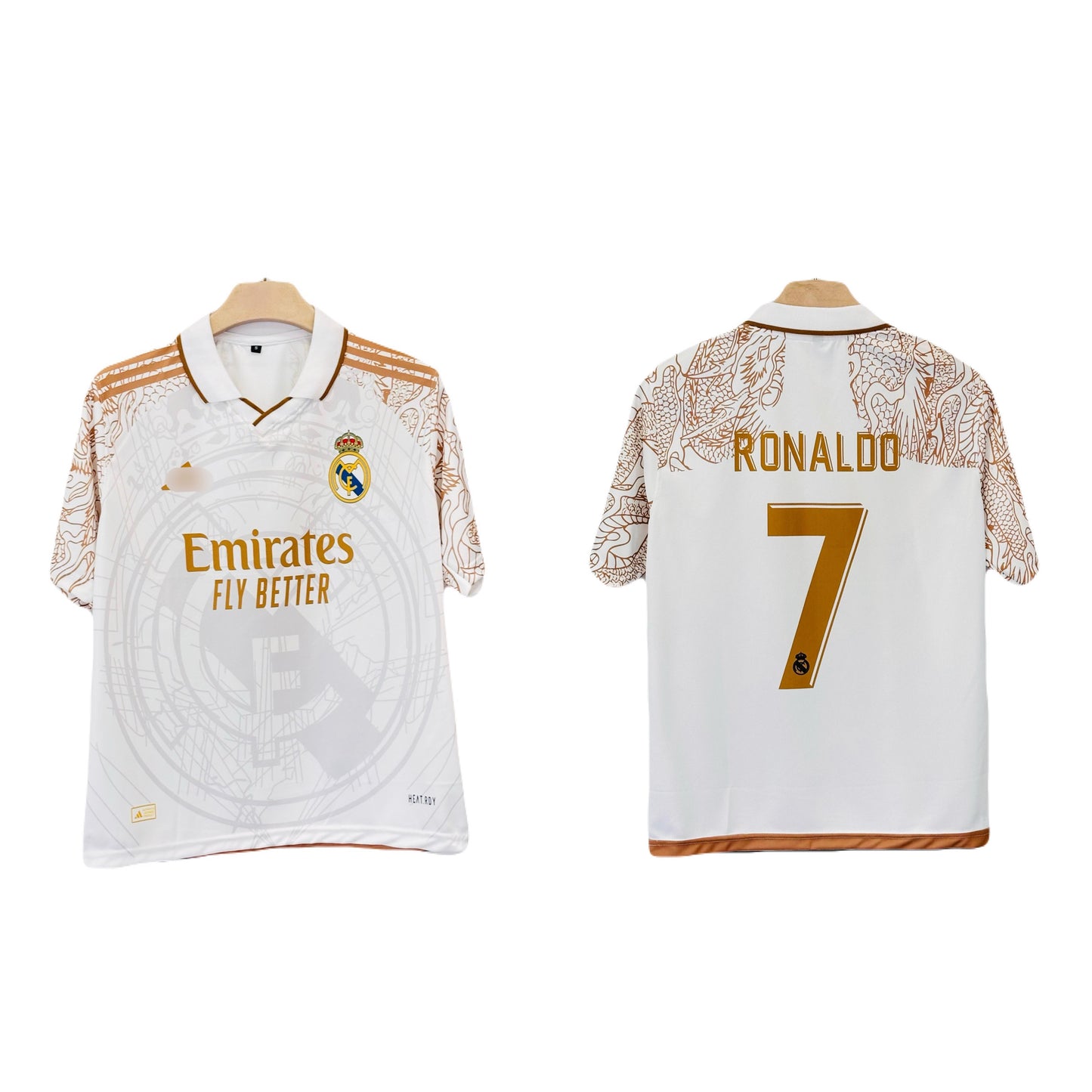 Ronaldo Real madrid special edition Five sleeve Collar jersey -