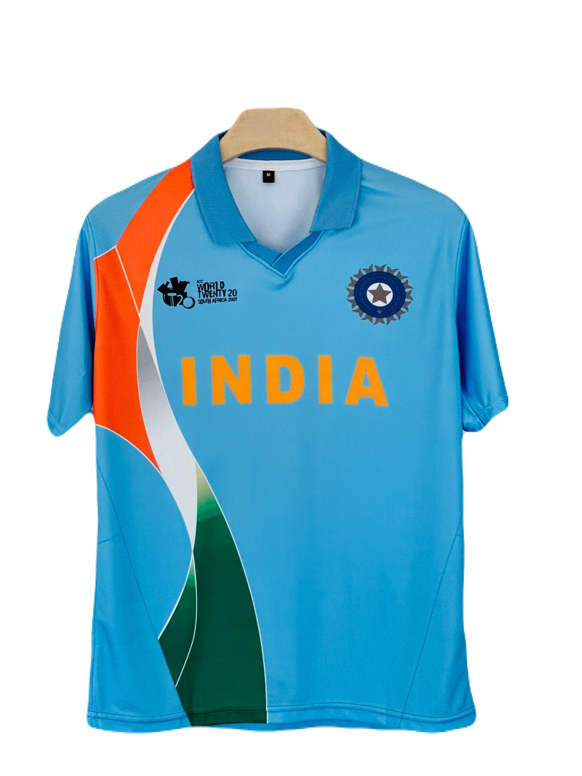 India 2007 Yuvraj  home jersey Half Sleeve Sublimation - P1705 Ms Retro Store