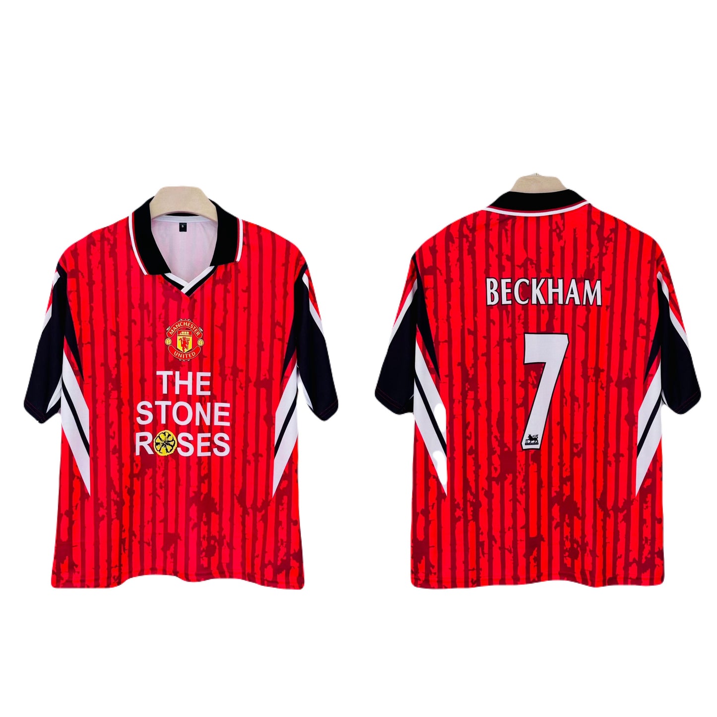 Manchester United 1996-98 Beckham Five Sleeve - Ms Retro Store