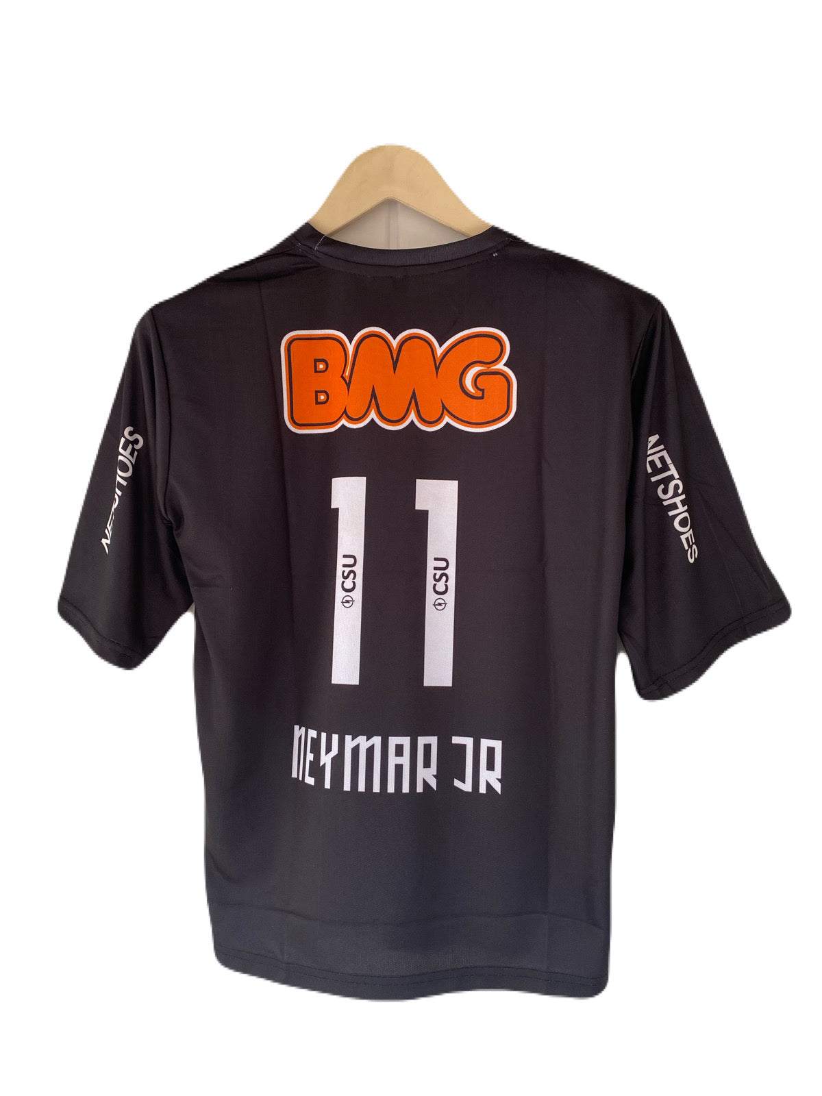 Neymar Jr Santos Fc 2011-12 Away Kit Embroidery Five Sleeve - P2686