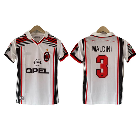 Maldini Ac milan collar type half Sleeve Embroidery jersey - P2096