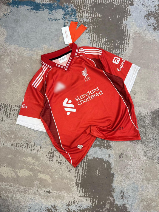 Liverpool 2025-26 Home kit Salah Five Sleeve - P922 Ms Retro Store
