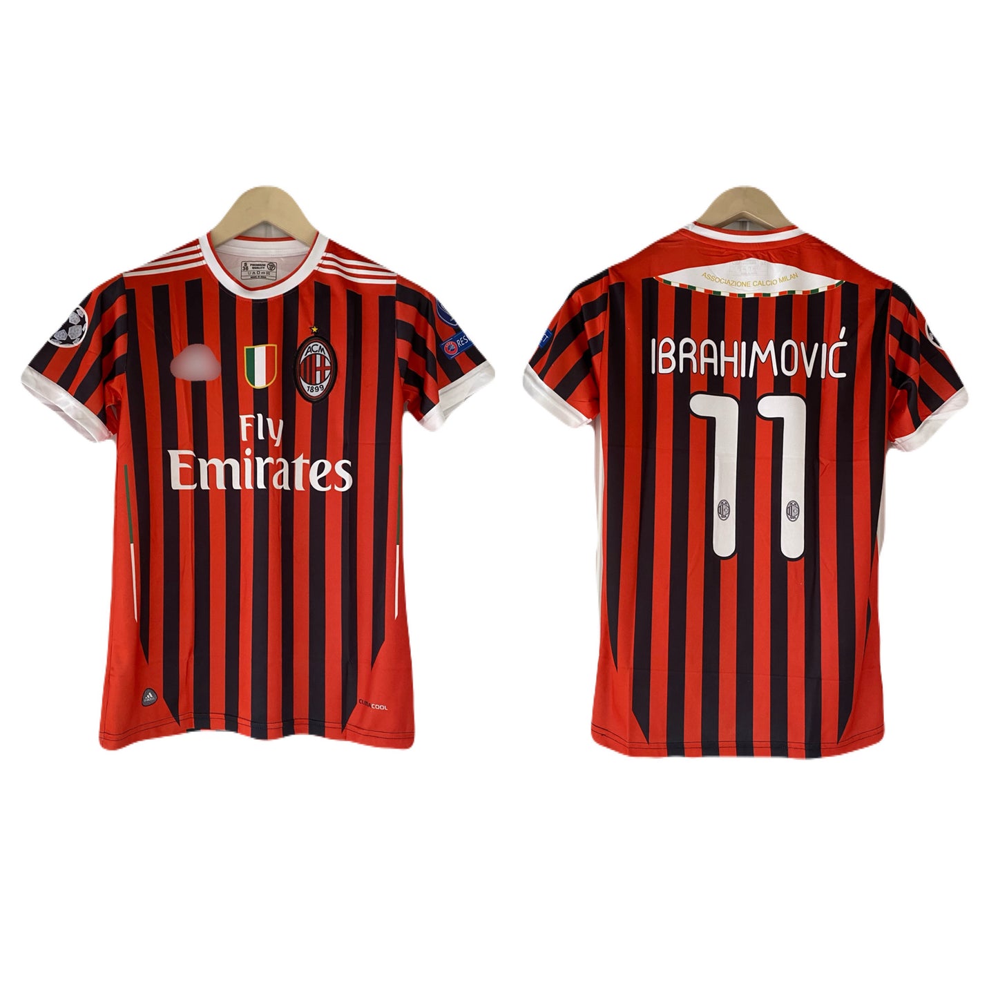 Ibrahimovic Ac milan Half Sleeve Embroidery Jersey- P2094