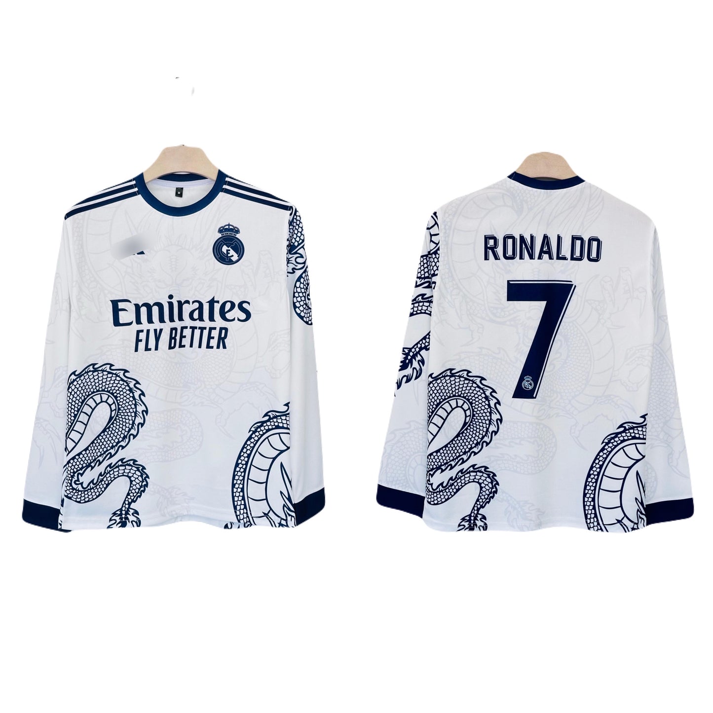 Real Madrid Special Edition White Dragon kit Ronaldo Full sleeve -Ms Retro Store
