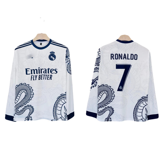 Real Madrid Special Edition White Dragon kit Ronaldo Full sleeve -Ms Retro Store