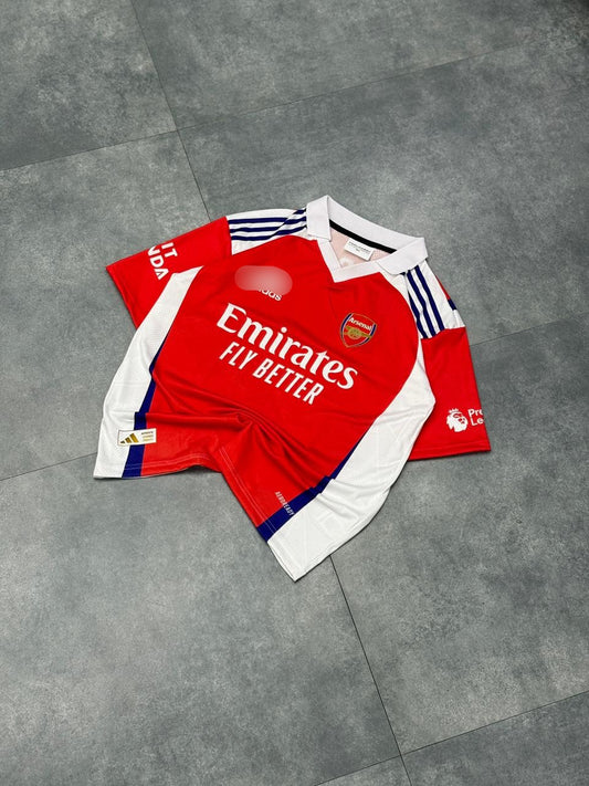 Arsenal 2025-26 home Rice edition Premium Quality Collar Five Sleeve Sublimation Jersey - Ms Retro Store
